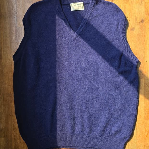 L.L.Bean 엘엘빈 램스울 니트 베스트 조끼 Made In USA