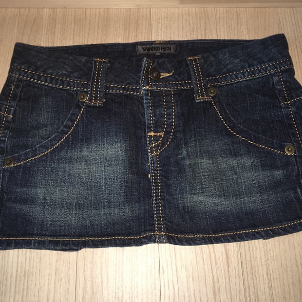 Sword fish 청치마 빈티지 갸루