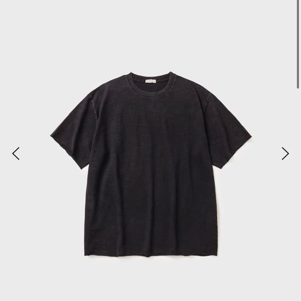 핸즈엔드 반팔 핏더사이즈 반팔 Raw Cut Slub T-shirt