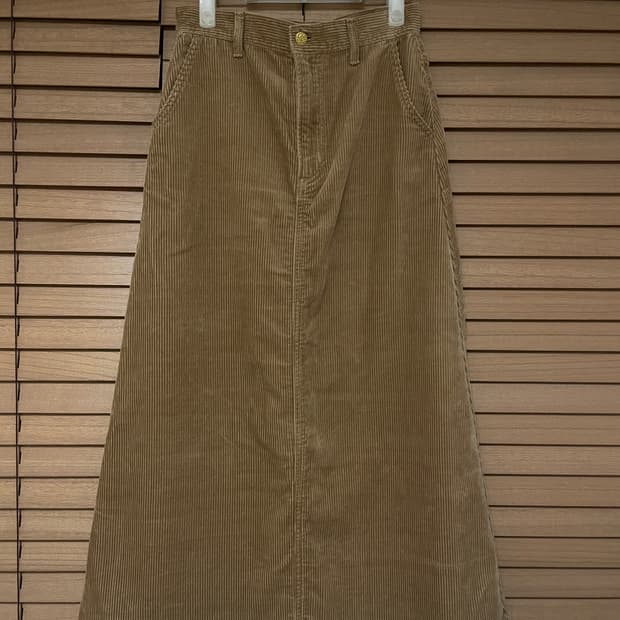 LEE x Vis 코듀로이 맥시 스커트 m