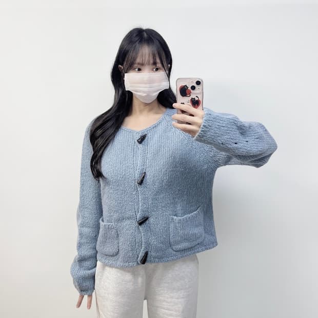 틸아이다이 Till i die Heidi 가디건 스카이블루