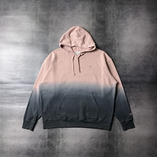 CHAMPION 챔피온 빈티지 그라데이션 기모 후드티 A00560