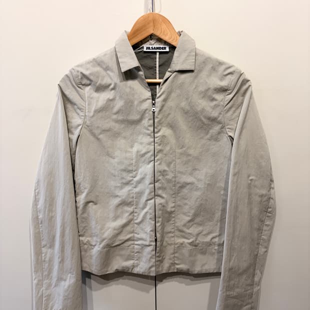 질샌더 라이트 그레이 집업 자켓