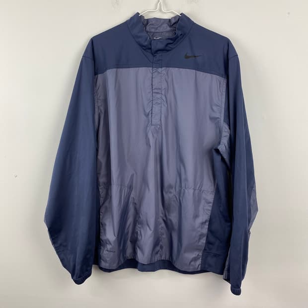 나이키 쉴드 반집업 바람막이 트레이닝탑 러닝집업 XL  size 가슴(단
