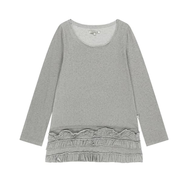 [2] 코이세이오 멀티플 프릴 드레스 라이트 그레이 원피스