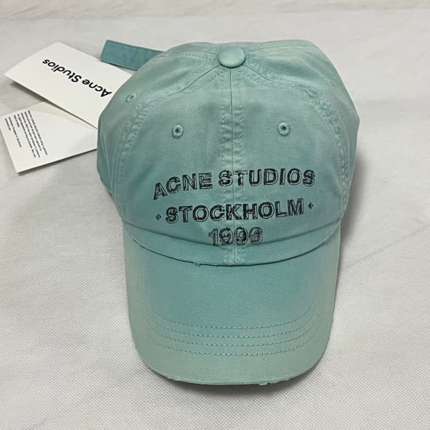 아크네스튜디오 26ss 스프레이 볼캡/민트 그린