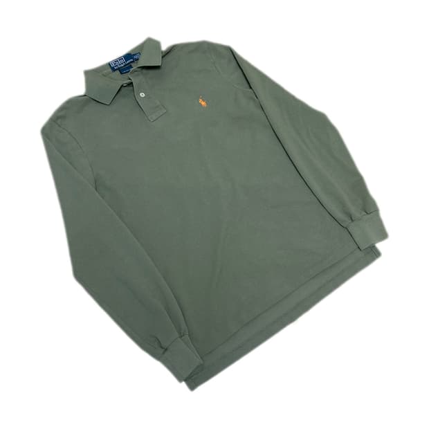 폴로 랄프로렌 카키 오렌집 카라티