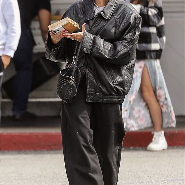 헤일리비버//런던포그 리얼레더 가죽 자켓