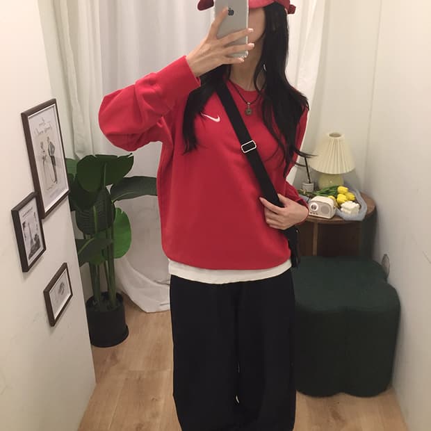 여성 나이키 스웻맨투맨 100