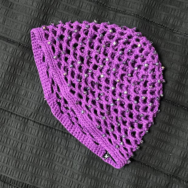 자라 비즈 크로셰 비니