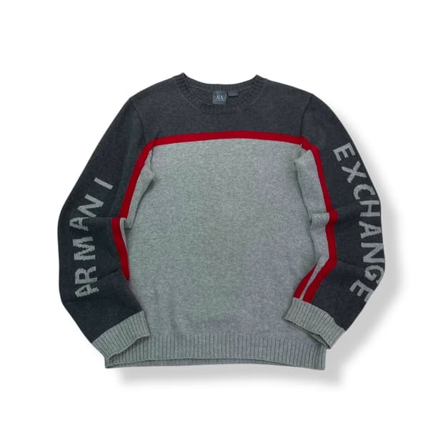 95 알마니 익스체인지 사이드로고 니트