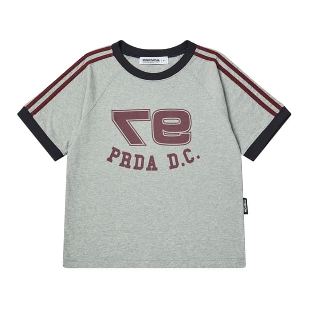 프렌다 97 PDC LOGO COLORING RAGLAN TEE GRAY