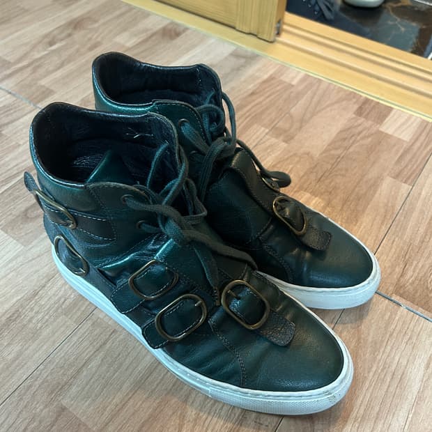 라프시몬스 SS10 본디지 하이탑 스니커즈