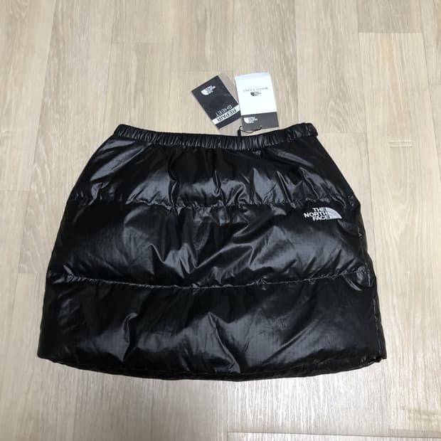 (70) 새상품 노스페이스 화이트라벨 우먼스 눕시 다운 스커트 블랙