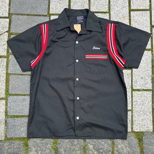 90s Usa made Hilton 볼링셔츠