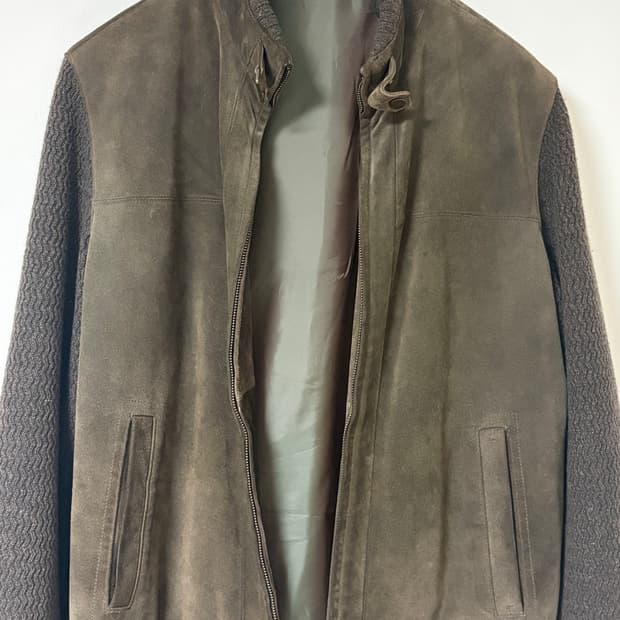 피에르가르뎅 스웨이드 봄버 자켓 m size