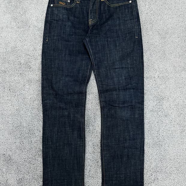 (M) 플랙진 베를린 슬림스트레이트핏 생지 데님 팬츠