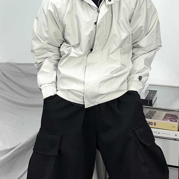 나이키 00s 라이트그레이 바람막이 L