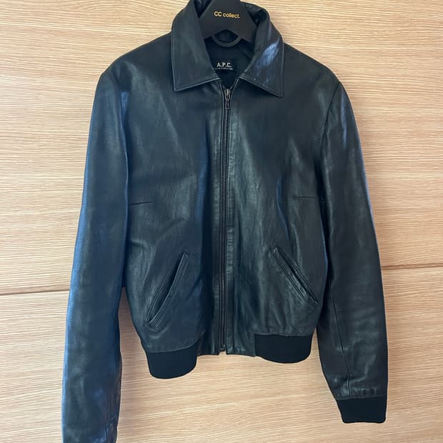 아페쎄 APC 레더 자켓 S size