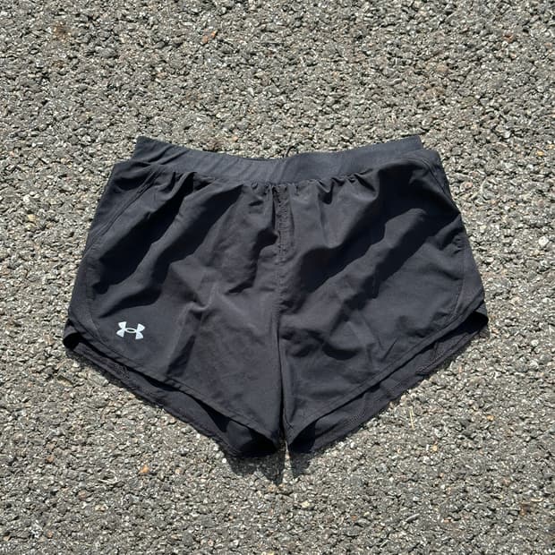 [M] 언더아머 여성 블랙 러닝 쇼츠 반바지