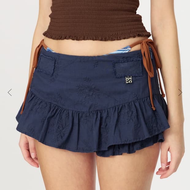 새상품 S) 글로니 로데오 스커트 네이비