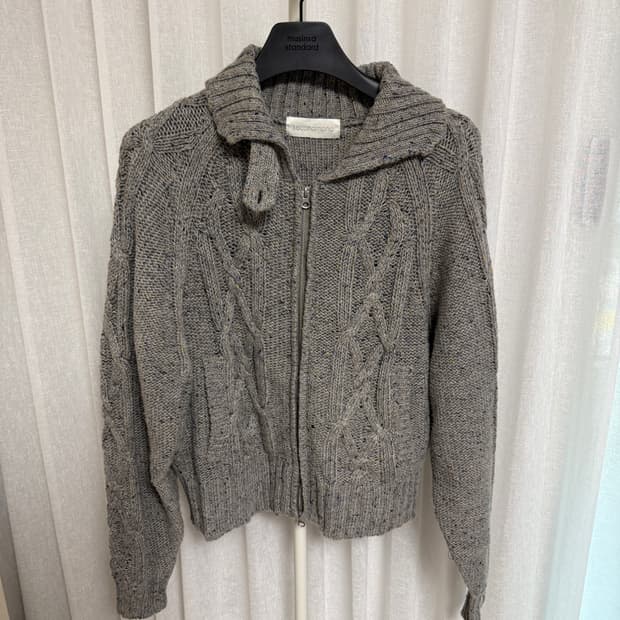 세컨모놀로그 니트집업