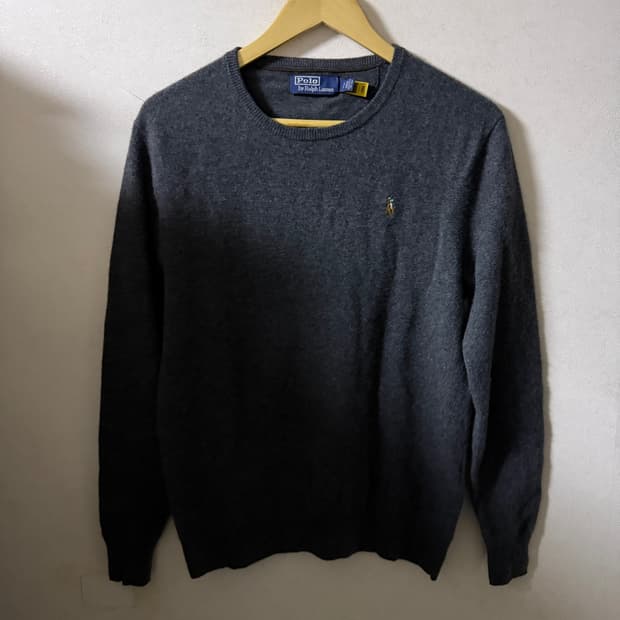 폴로 랄프로렌 메리노울 오색말 크루넥 니트 스웨터 S (여성 66정도)