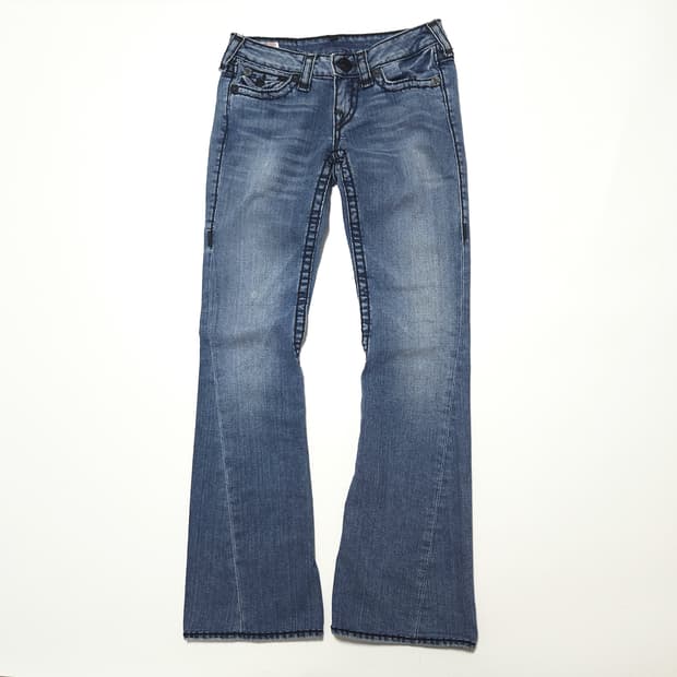 트루릴리전 USA 조이 슈퍼티 부츠컷 데님 팬츠