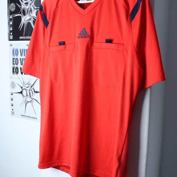 (L-XL) 아디다스 반팔 티셔츠 축구 풋살 기능성 레드-H30078