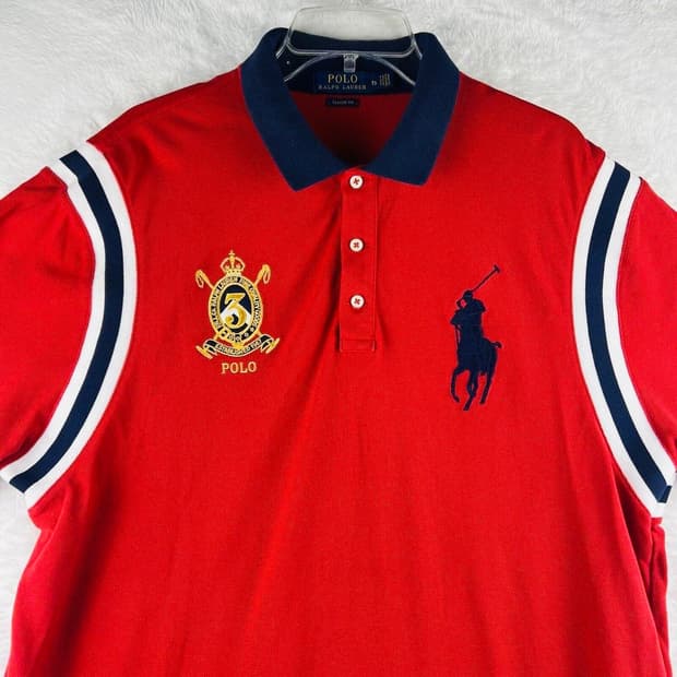 폴로 빅포니 카라 금장 반팔셔츠