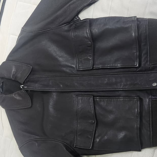 자라 포켓 레더 자켓(브라운)