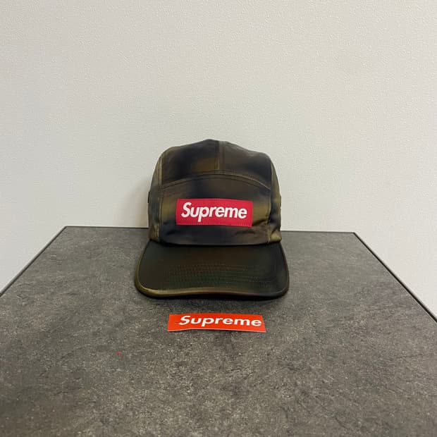 (OS) 슈프림 박스로고 캠프캡 모자 사틴 카모