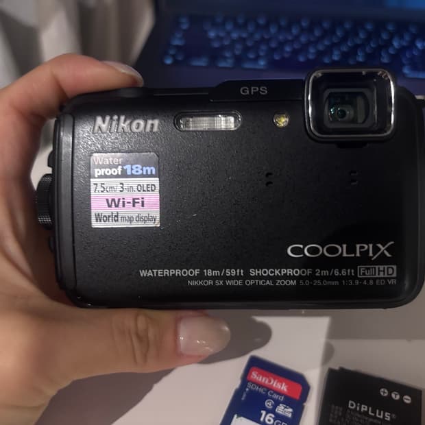 Coolpix aw110 블랙/ 바로사용가능