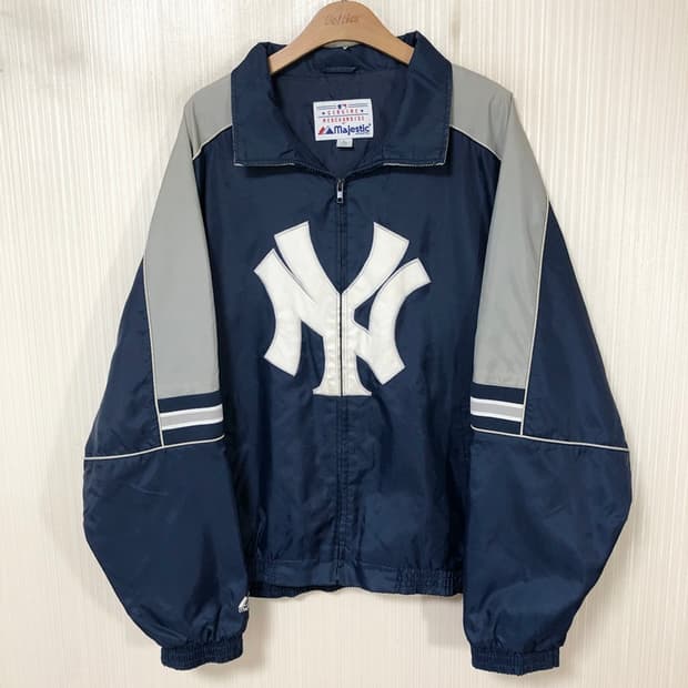 MLB 마제스틱 뉴욕양키스 빅로고/올드스쿨자켓 L(해외)