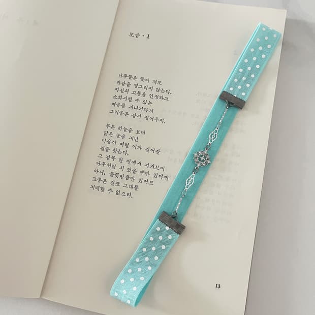 리본 펜던트 북밴드 ⊰antique charm⊱ book-band
