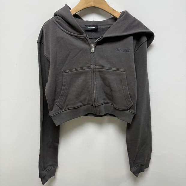 WE11DONE 웰던 크롭 후드집업