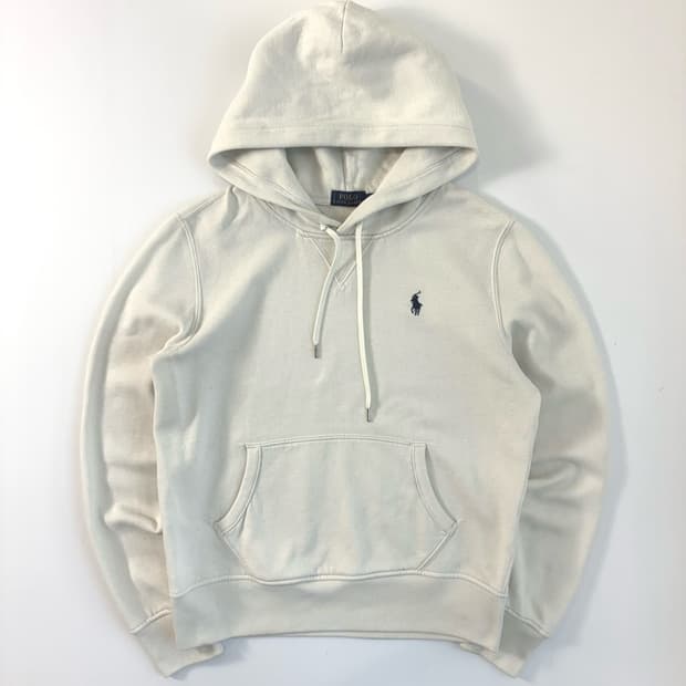 Polo  폴로 랄프로렌 자수 화이트 후드티 