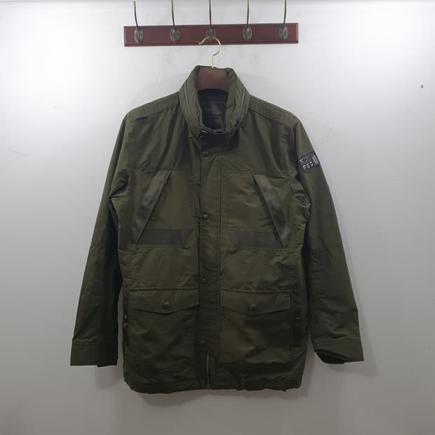 XL K2 남성 카키 밀러티리 필드 야상 후드 자켓 점퍼