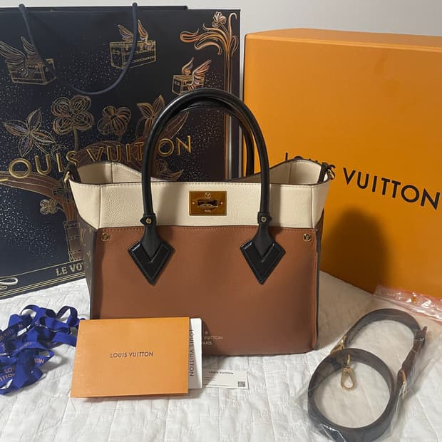 루이비통 온마이사이드 mm토트백 샤테뉴브라운