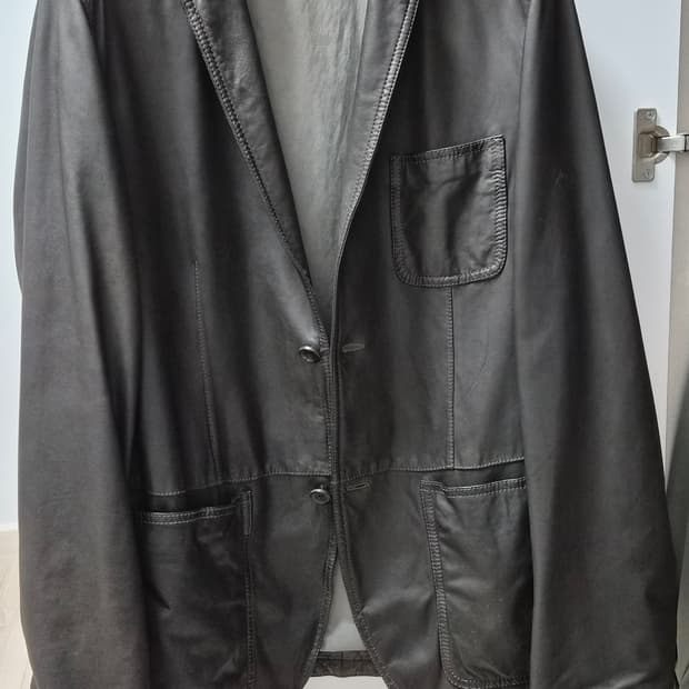 Neil Barret 닐바렛 다크 브라운 이탈리아산 양가죽 블레이저 S