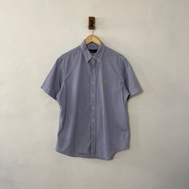 폴로 스트라이프 반팔 셔츠 