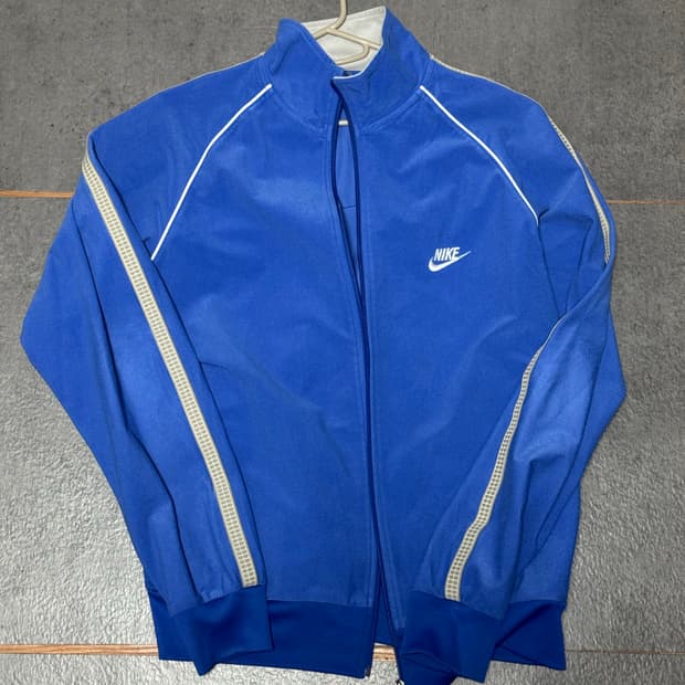 나이키 블루 벨벳 트랙탑 XXL