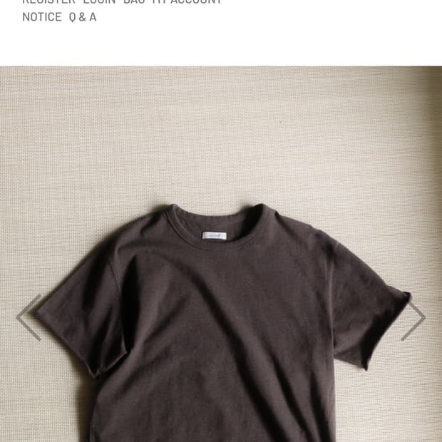 Seasalt Loop hem tee soil 2사이즈