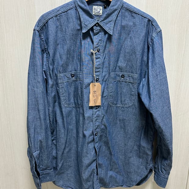 [4] 오어슬로우 샴브레이 워크셔츠 빈티지핏