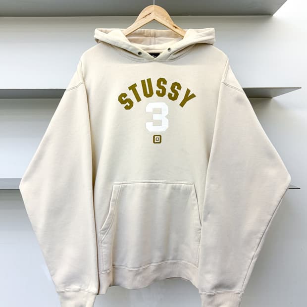 스투시 90s USA 아치로고 후드티