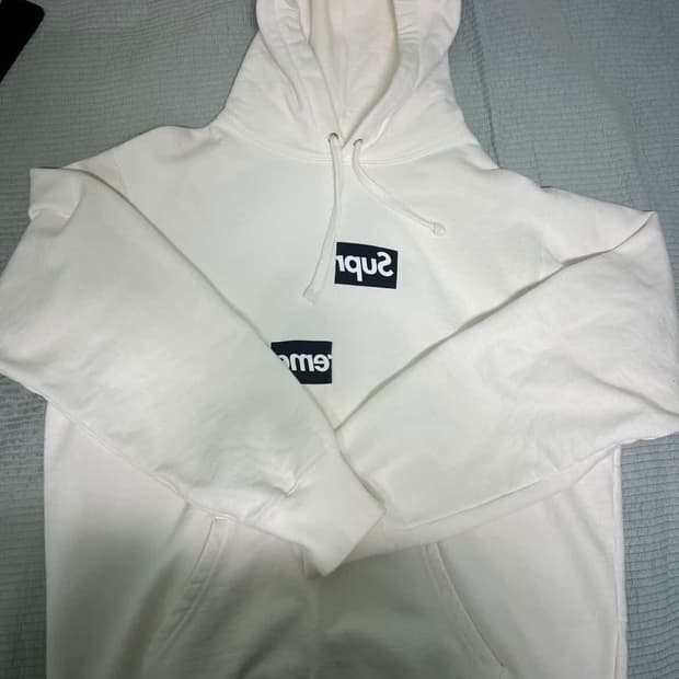 슈프림 꼼데가르송 후드티