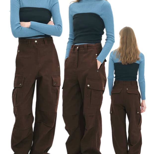 22FW PARTIMENTO WOMEN Cotton Cargo Pants