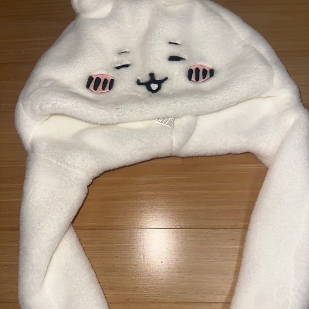 치이카와 먼작귀 움직이는귀 털모자 우사기 하치와레