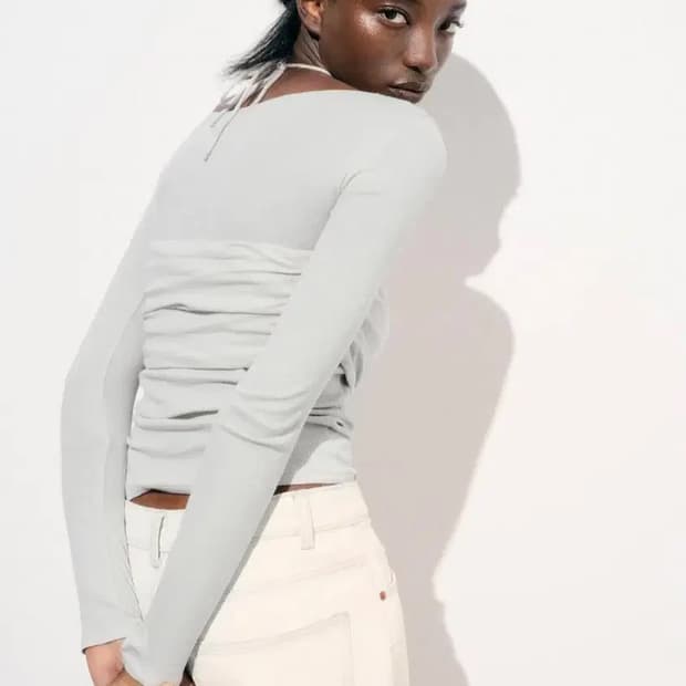 세미 시스루 티셔츠 