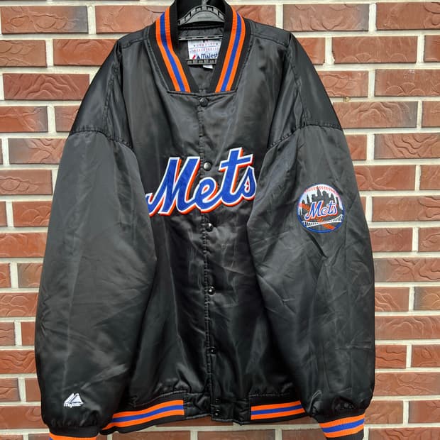 마제스틱 뉴욕메츠 바시티자켓 5xl 빅사이즈